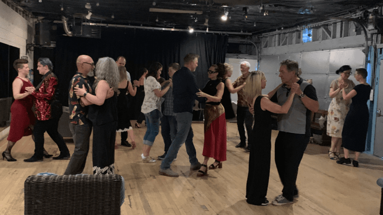 People dancing at a Tango Taster class